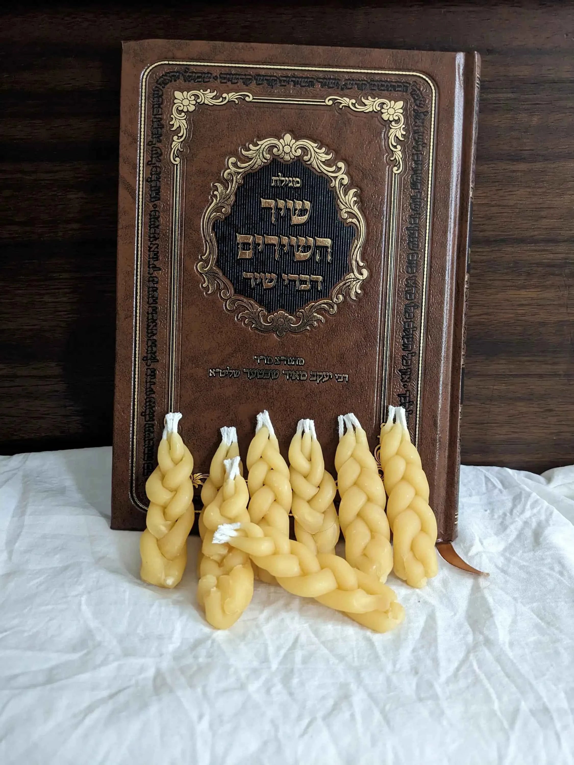 Mini Beeswax Havdalah Candles - 10 Pack