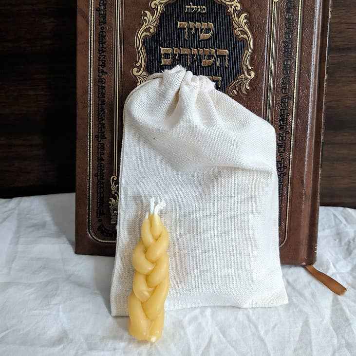 Mini Beeswax Havdalah Candles - 10 Pack