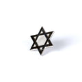 Lapel Pin Star Of David Silver