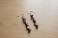 Purple silver earrings *Product of Israel