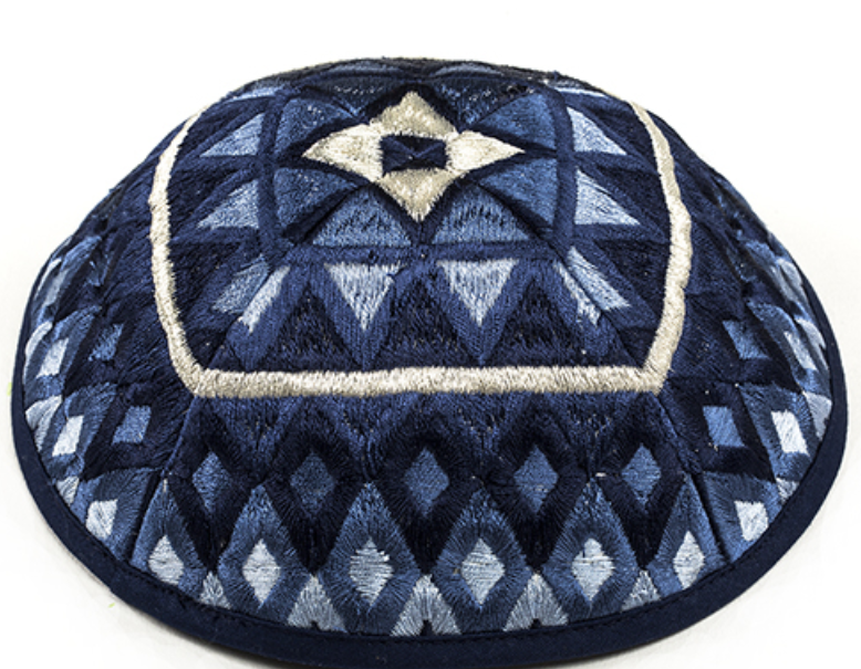 Yair Emanuel Designer Kippah (Geometric / Premium Artistic)
