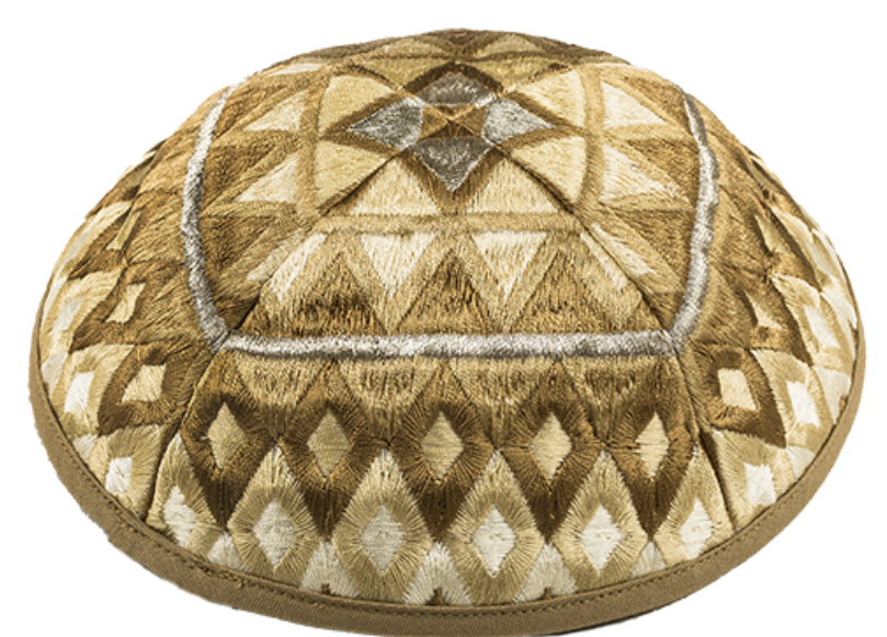 Yair Emanuel Designer Kippah (Geometric / Premium Artistic)