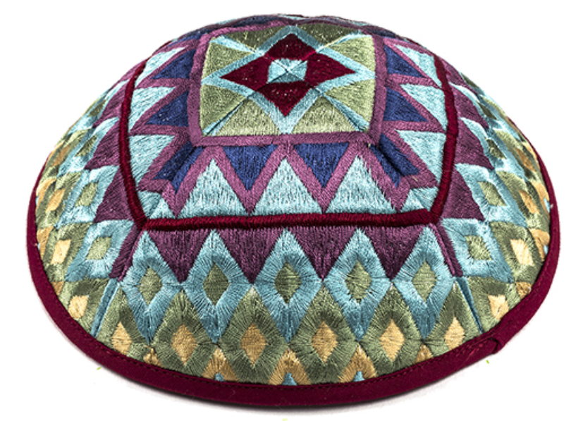 Yair Emanuel Designer Kippah (Geometric / Premium Artistic)