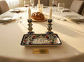 Colorful Shabbat Candle and Tray set