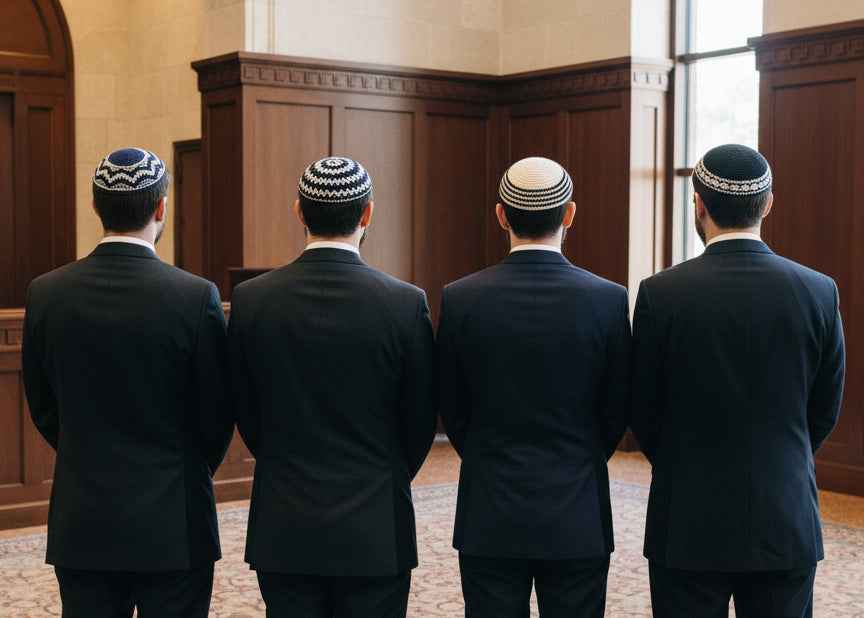 Crochet Kippah/Yarmulke *Product of Israel (Disclaimer: Colors may vary, depending what's in stock