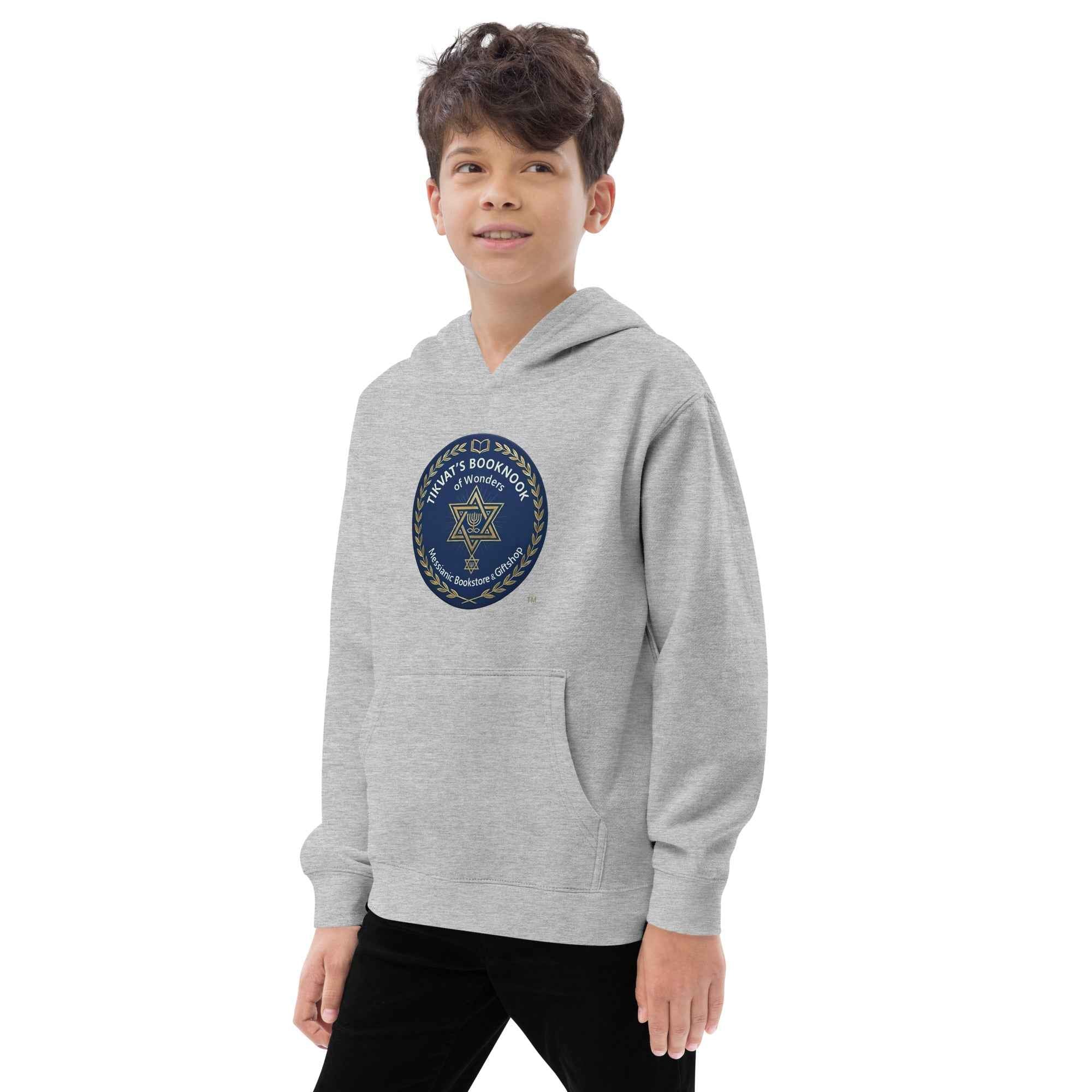 Kids fleece hoodie. *only available online.  only available to ship.