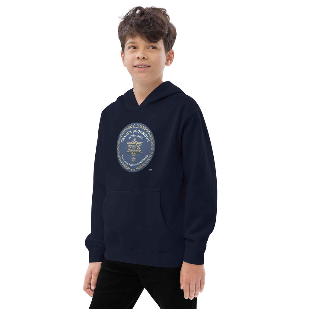 Kids fleece hoodie. *only available online.  only available to ship.