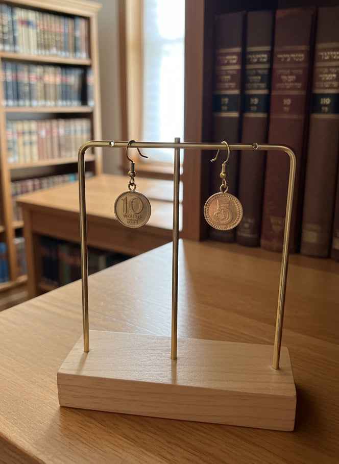 Small Gold Coins Earring