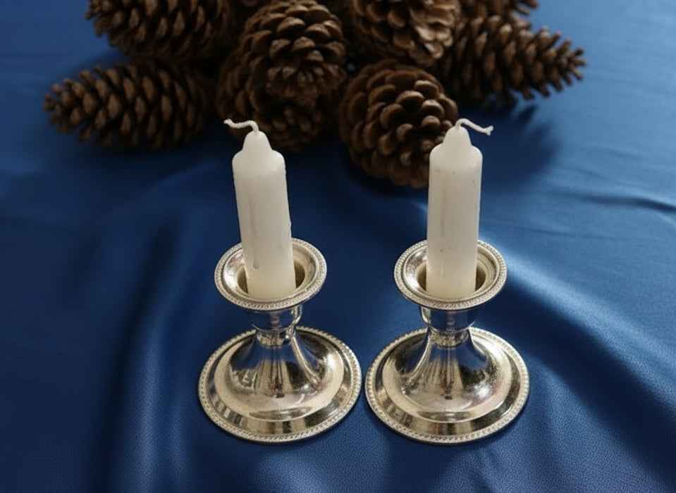Candle Holder Set of 2 Traditional base *Product of Israel